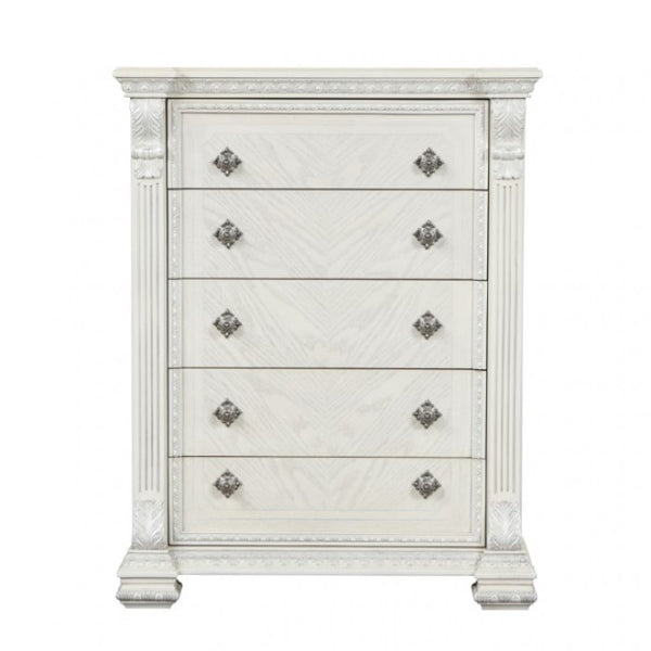 Furniture of America Promenade Wire Brushed White Traditional Chest Model FM70001WH-C