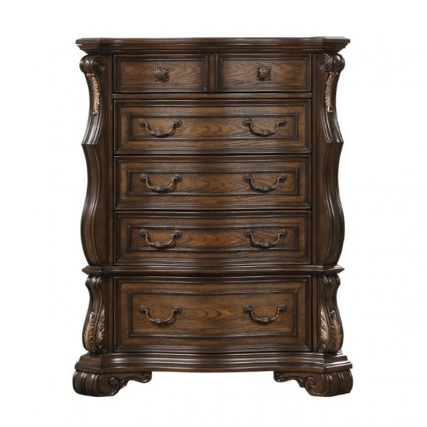 Furniture of America Leovanni Dark Brown Traditional Chest Model FM70003DB-C