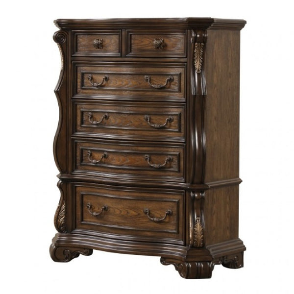 Furniture of America Leovanni Dark Brown Traditional Chest Model FM70003DB-C