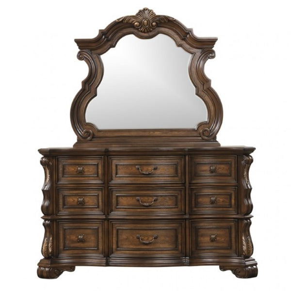 Furniture of America Leovanni Dark Brown Traditional Dresser Model FM70003DB-D