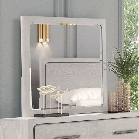 Furniture of America Crowthorne White Oak Contemporary Mirror Model FM70100AK-M