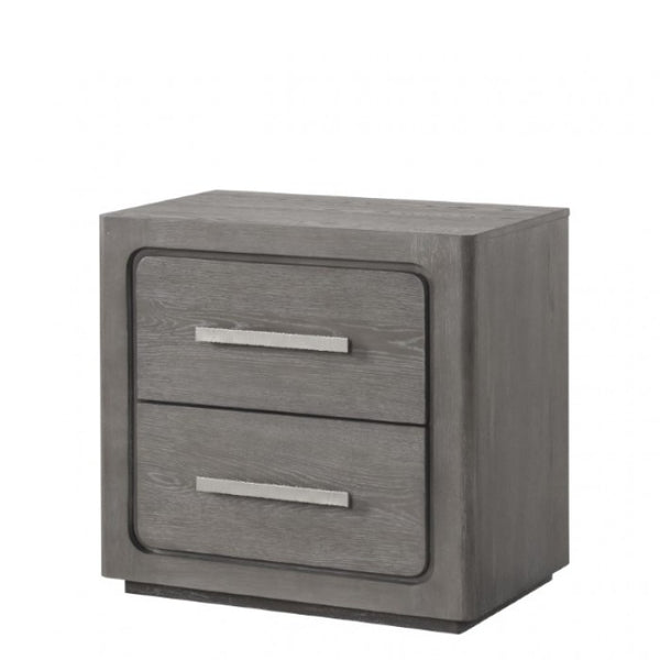 Furniture of America Crowthorne Warm Gray Contemporary Nightstand Model FM70100GY-N