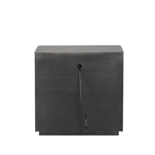 Furniture of America Crowthorne Warm Gray Contemporary Nightstand Model FM70100GY-N