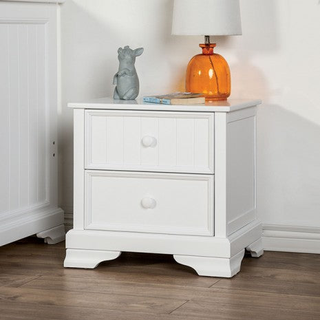 Furniture of America Fanton White Transitional Night Stand Model FM7107WH-N