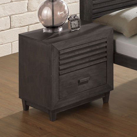 Furniture of America Griffin Charcoal Brown Transitional Night Stand Model FM7108DB-N