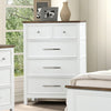 Furniture of America Pinetop White/Dark Brown Modern Farmhouse Chest Model FM7171WH-C