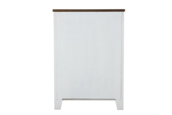 Furniture of America Pinetop White/Dark Brown Modern Farmhouse Chest Model FM7171WH-C