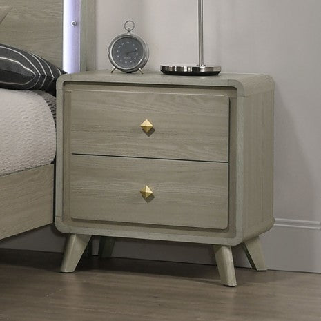 Furniture of America Rainier Gray Contemporary Nightstand Model FM72002GY-N