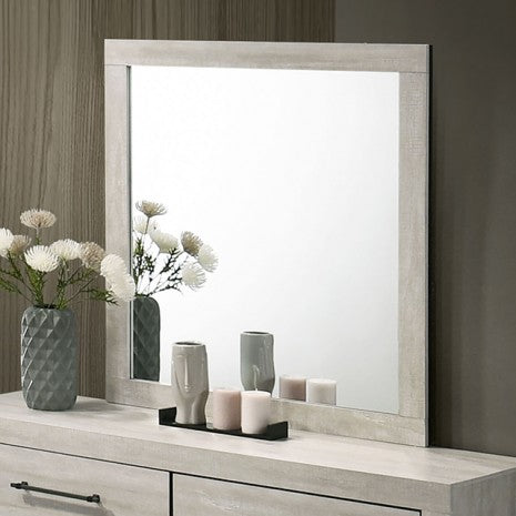 Furniture of America Dubuque Light Gray Contemporary Mirror Model FM72003LG-M