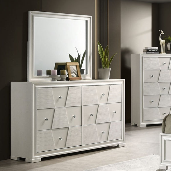 Furniture of America Holsted White Contemporary Mirror Model FM72012WH-M