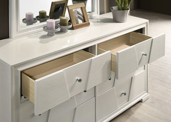 Furniture of America Holsted White Contemporary Mirror Model FM72012WH-M