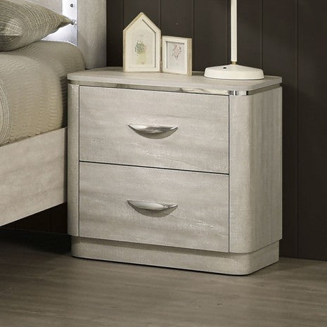 Furniture of America Farsund Dusty Gray Contemporary Nightstand Model FM72013LG-N