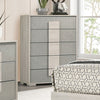 Furniture of America Lincolt White Wash/Stone Gray Contemporary Chest Model FM7201WH-C