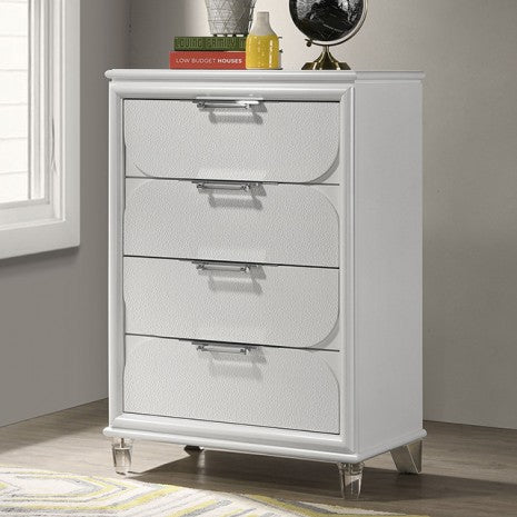 Furniture of America Lareina Pearl White Contemporary Chest Model FM72081WH-C