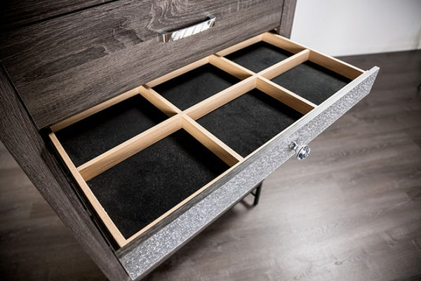 Furniture of America Voleta Gray Contemporary Chest Model FM7212GY-C