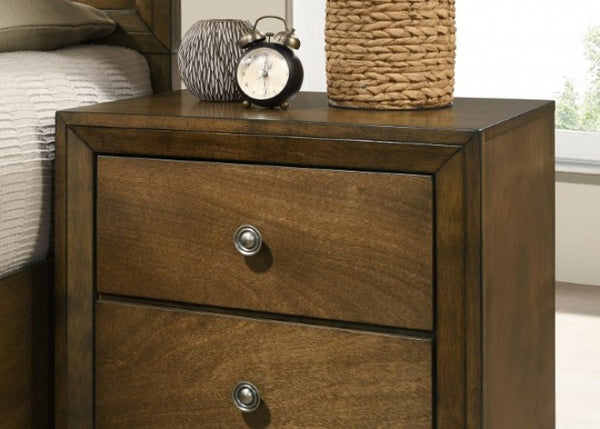 Furniture of America Kirkham Walnut Transitional Nighstand Model FM7213WN-N