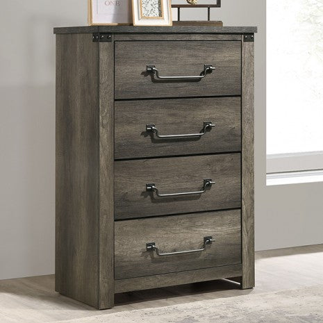 Furniture of America Britonale Rustic Gray Rustic Farmhouse Chest Model FM7218GY-C