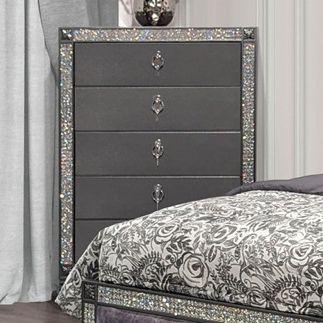 Furniture of America Titania Gray Glam Chest Model FM7240GY-C