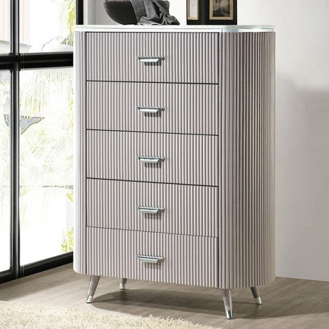 Furniture of America Aldridge Light Gray Contemporary Chest Model FM7243GY-C