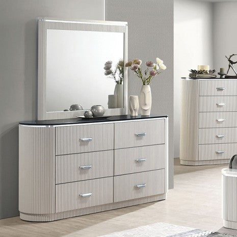 Furniture of America Aldgate Light Gray Contemporary Dresser Model FM7244GY-D