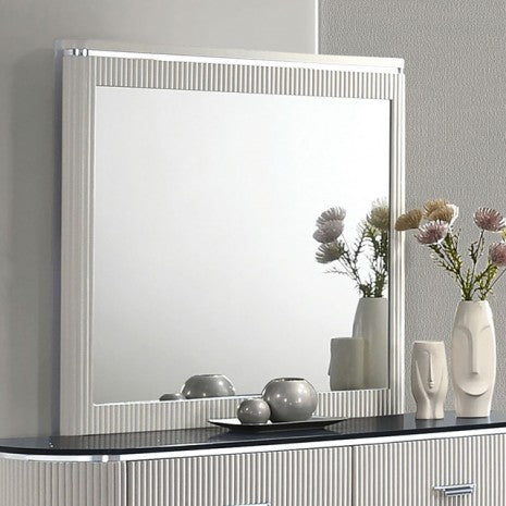 Furniture of America Aldgate Light Gray Contemporary Mirror Model FM7244GY-M