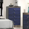 Furniture of America Hartlepool Ash Gray/Indigo Blue Glam Chest Model FM7250BL-C