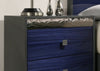 Furniture of America Hartlepool Ash Gray/Indigo Blue Glam Nightstand Model FM7250BL-N