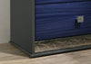 Furniture of America Hartlepool Ash Gray/Indigo Blue Glam Nightstand Model FM7250BL-N