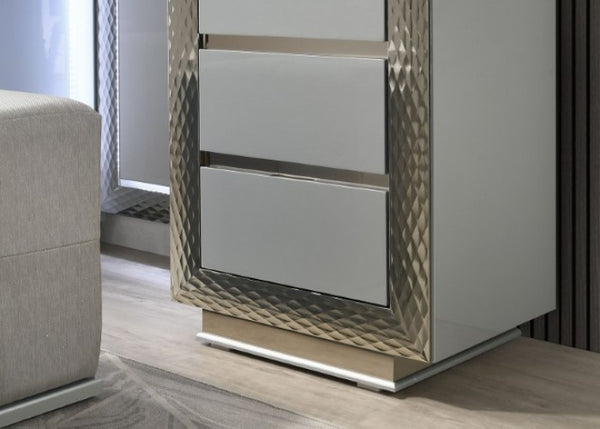 Furniture of America Ventnor Gray Glam Vanity Set Model FM7251GY-V-SET