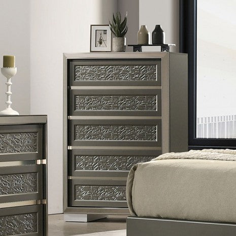 Furniture of America Leyland Dark Gray Contemporary Chest Model FM7252DG-C