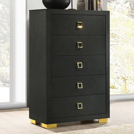 Furniture of America Latimer Black Contemporary Chest Model FM7270BK-C