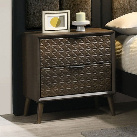 Furniture of America Chalfont Dark Brown Contemporary Nightstand Model FM7272DB-N