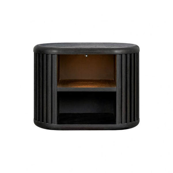 Furniture of America Hildesheim Black Modern Contemporary Nightstand Model FM73000BK-N2