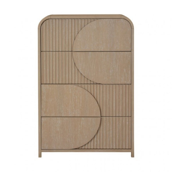 Furniture of America Tangentry Natural Modern 4 Drawer Chest Model FM73001NT-C