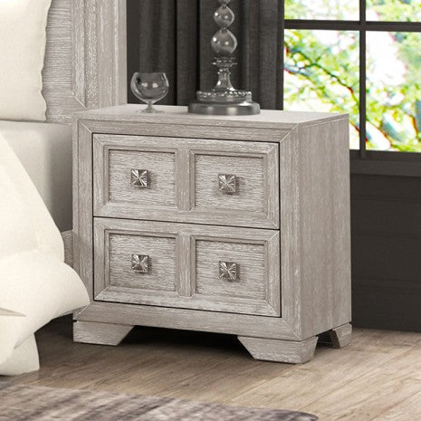 Furniture of America Argenthart Light Gray Transitional Nightstand Model FM7368GY-N