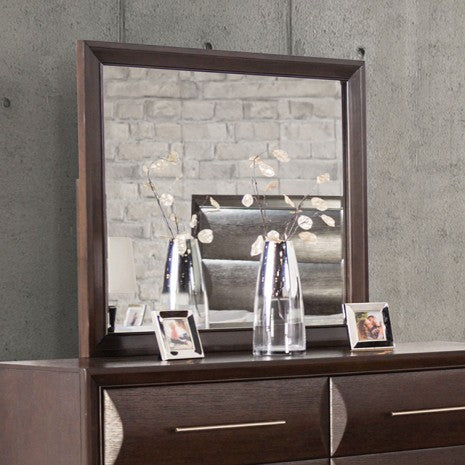 Furniture of America Hinwitz Espresso Transitional Mirror Model FM7399ES-M
