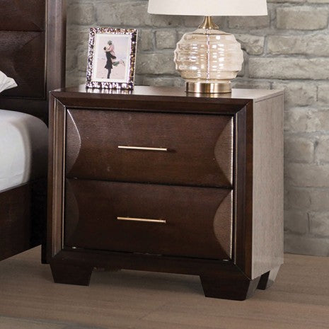 Furniture of America Hinwitz Espresso Transitional Night Stand Model FM7399ES-N