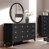 Furniture of America Torrance Black Mid-Century Modern Dresser Model FM74002BK-D