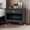Furniture of America Torrance Black Mid-Century Modern Nightstand Model FM74002BK-N