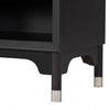 Furniture of America Torrance Black Mid-Century Modern Nightstand Model FM74002BK-N