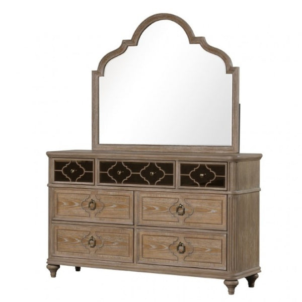 Furniture of America Lyris Rustic Oak Transitional Dresser Model FM7417AK-D