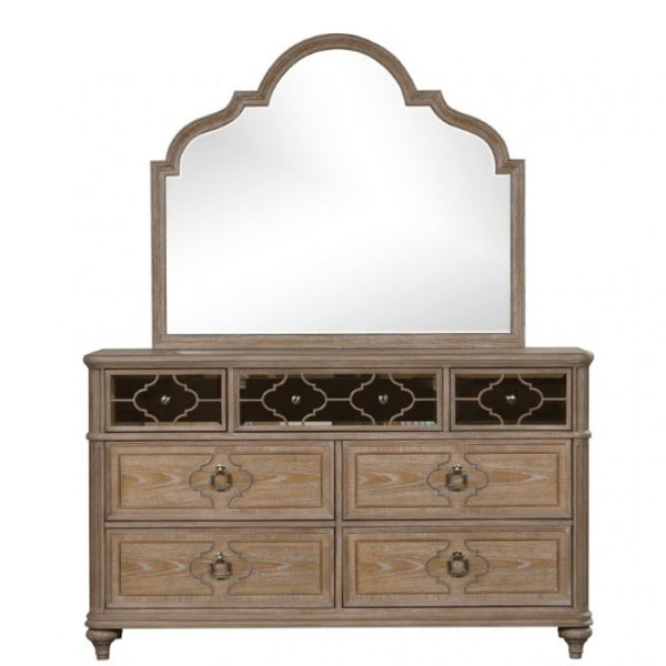 Furniture of America Lyris Rustic Oak Transitional Dresser Model FM7417AK-D