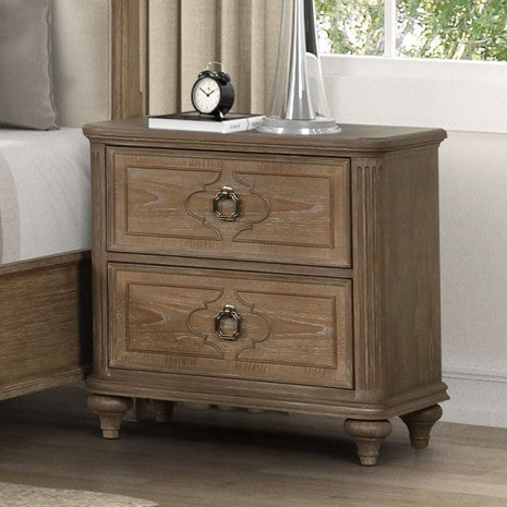 Furniture of America Lyris Rustic Oak Transitional Nightstand Model FM7417AK-N