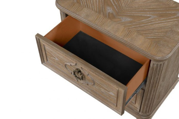 Furniture of America Lyris Rustic Oak Transitional Nightstand Model FM7417AK-N