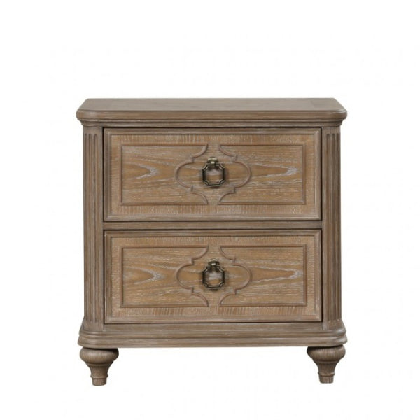 Furniture of America Lyris Rustic Oak Transitional Nightstand Model FM7417AK-N