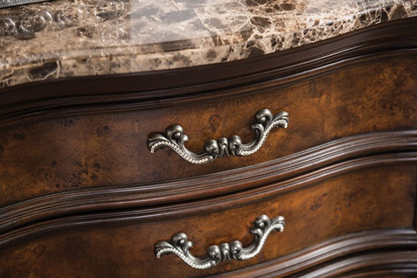 Furniture of America Aquilina Dark Cherry/Oak Traditional Night Stand, Usb Model FM7422CH-N