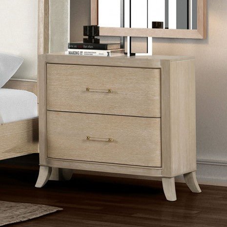 Furniture of America Candra Natural Oak Transitional Nightstand Model FM7424AK-N