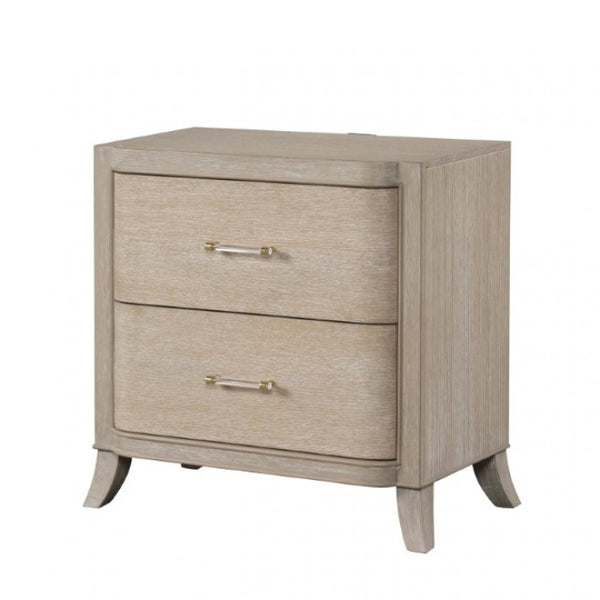 Furniture of America Candra Natural Oak Transitional Nightstand Model FM7424AK-N