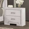 Furniture of America Basilone Rustic White Transitional Nightstand Model FM7440WH-N