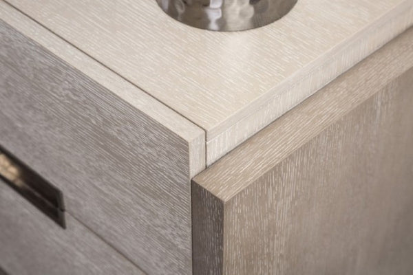 Furniture of America Gristalt Stone Gray Contemporary Chest (W/ Felt Line) Model FM7597GY-C